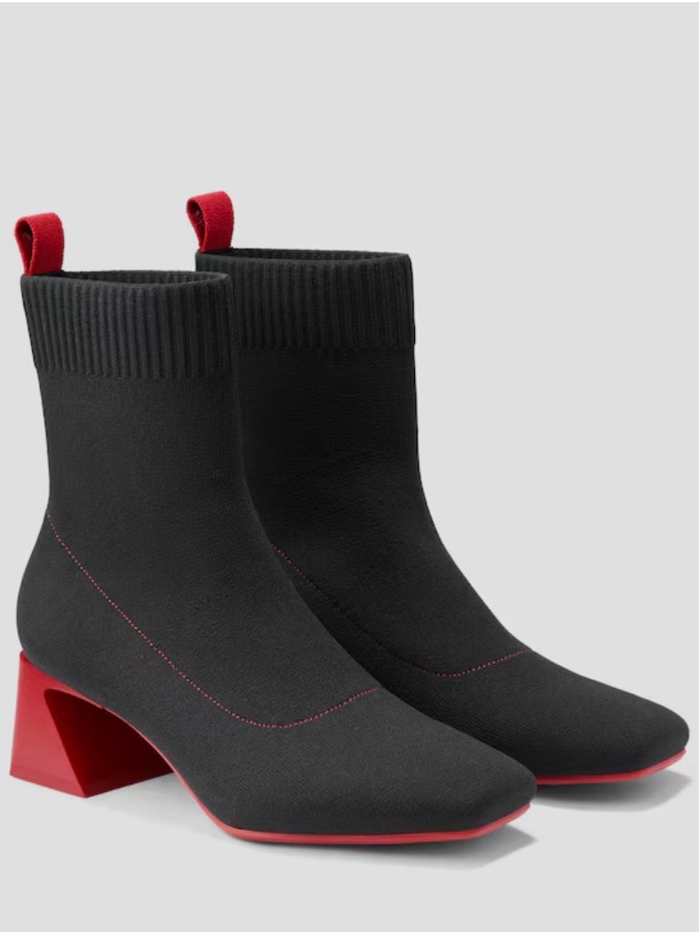 Vivaia Square-Toe Water-Repellent Block Heeled Boots (Regina Pro) - Picture 2 of 12